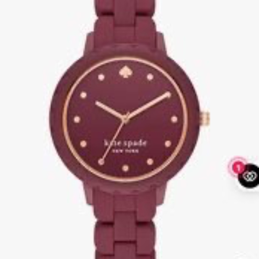 Kate Spade Pinot Noir Watch, Brand New
